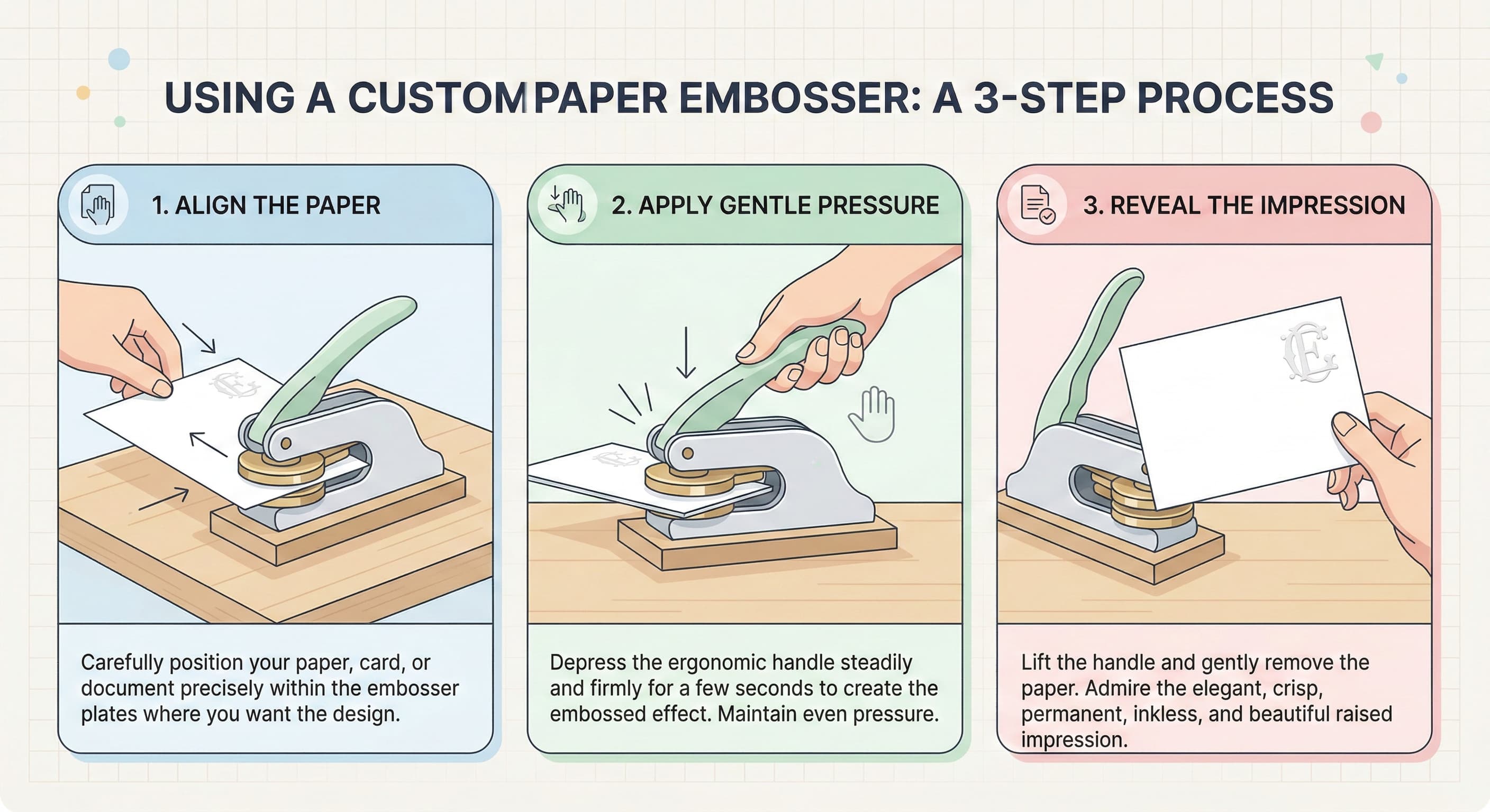 Premium Wedding Embosser Stamp | Custom Stationery Solutions by Stampty