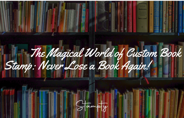 📚✨ The Magical World of Custom Book Stamp: Never Lose a Book Again! 🎁🖌️