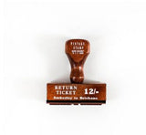 Antique text series handle DIY printing stamp