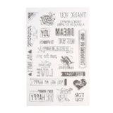 Card holder rubber stamp