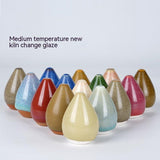 Eco-Safe "Flower Bloom" ceramic glaze bottle with blooming crystalline finish