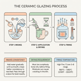 Professional Ceramic Glaze - 24 Colors (500g / 17.6 oz)