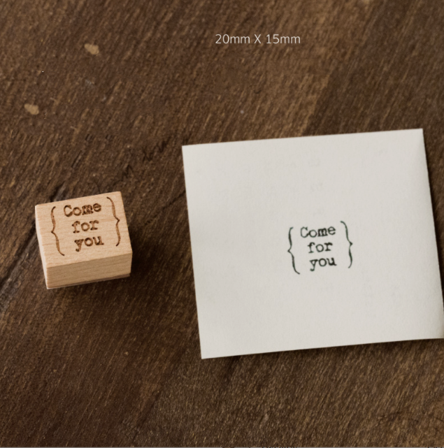 Vintage Old Time Whisper Wood Stamp