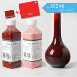 Bottle of Professional Reactive Leopard Glaze for pottery with 500ml liquid porcelain color