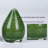 500ml Eco-Safe Flower Bloom reactive ceramic glaze bottle with floral crystalline pattern effects