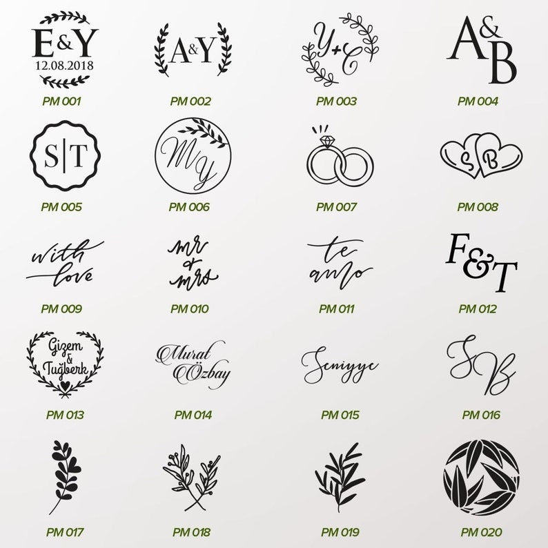 Calligraphy Monogram Wax Seal – Written Word Calligraphy and Design